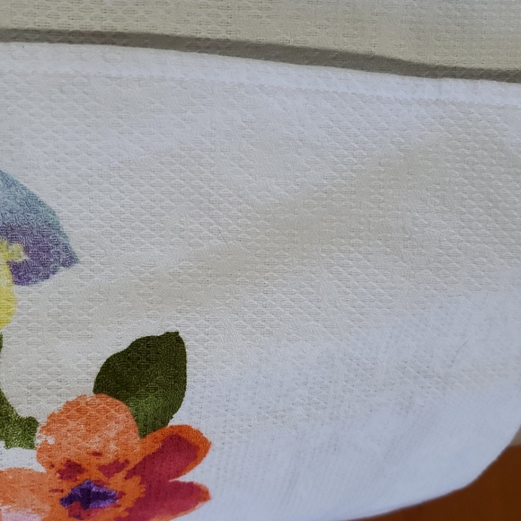 Coldwater Creek Size 14/L NEW Blazer Jacket Floral Watercolor 3/4 Sleeve Lined - Picture 8 of 13